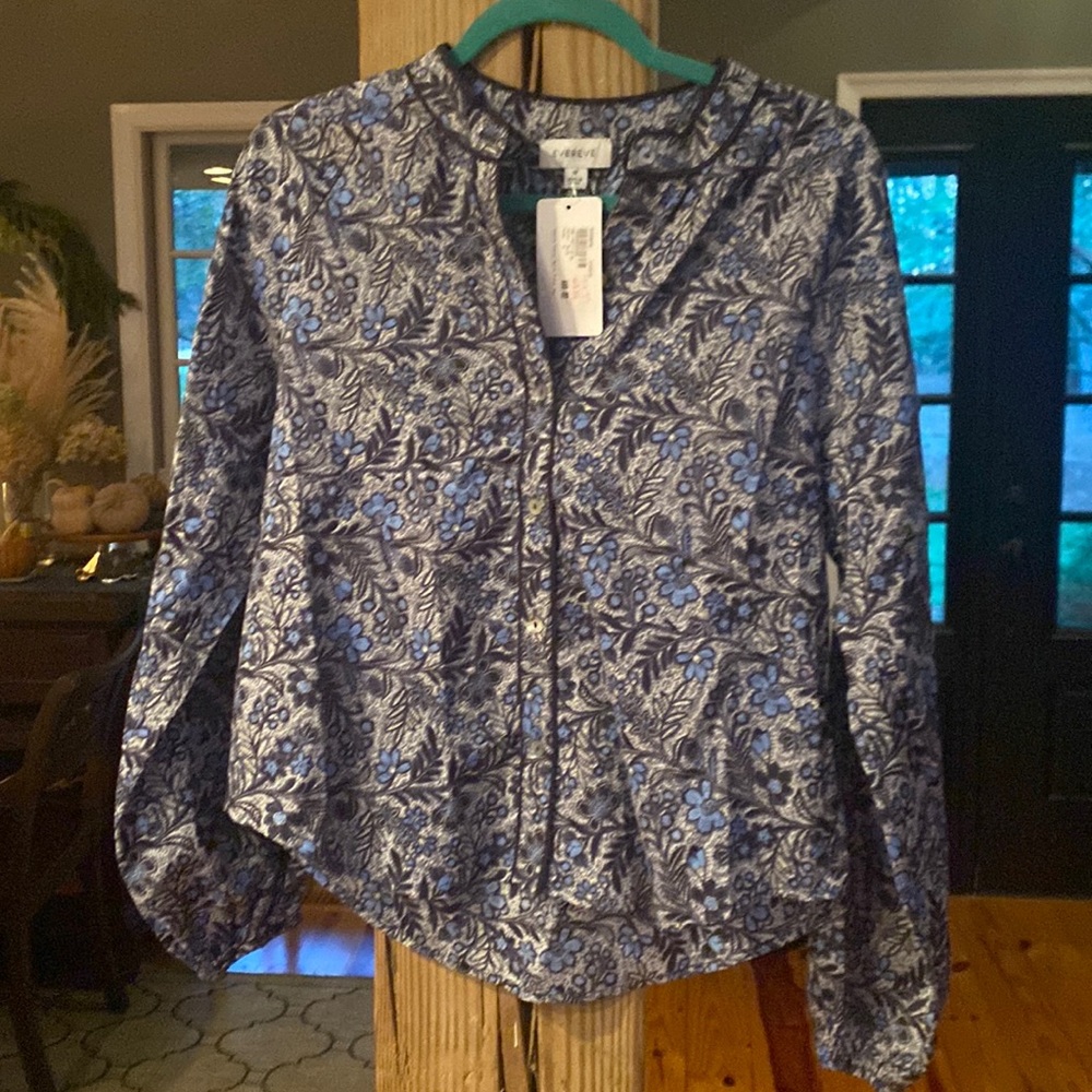 Evereve button front shirt